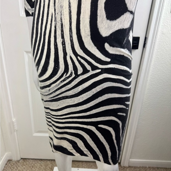 Just Cavalli Vintage Black and White Bodycon Long Sleeve Dress Size 40. #208 - Picture 10 of 17